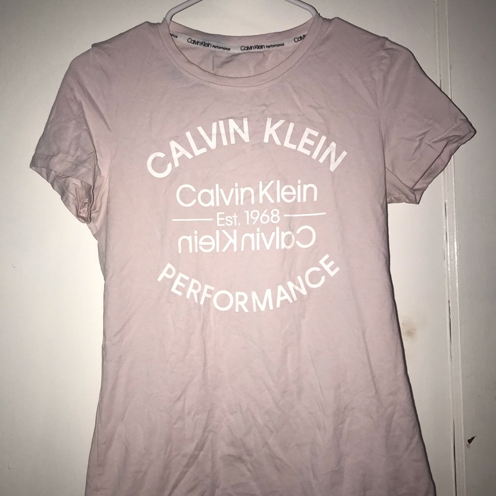 Pink Calvin Klein shirt